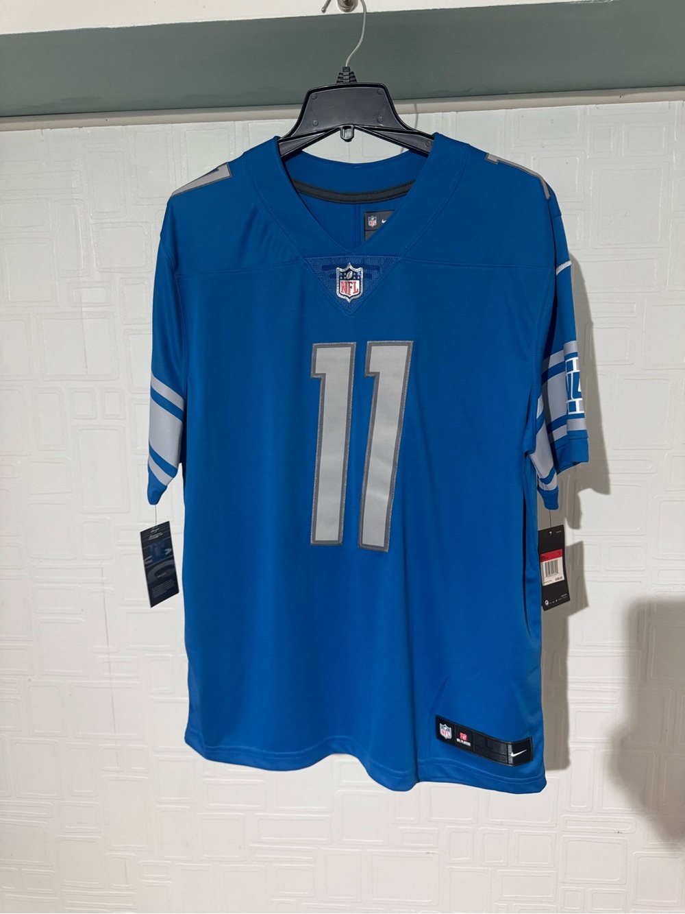 NFL Nike Detroit Lions  Jones Jr #11 Blue Football Jersey